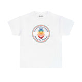 Hidden Legends Pride of the Northwest athletic tee featuring a colorful Bigfoot design on a white shirt.