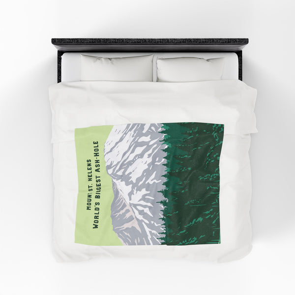 World's Biggest Ash-Hole Mount St. Helens Lightweight Cozy Blanket