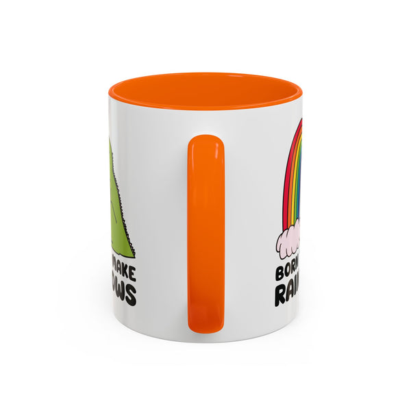Born to Make Rainbows Dinosaur Ceramic Coffee Mug