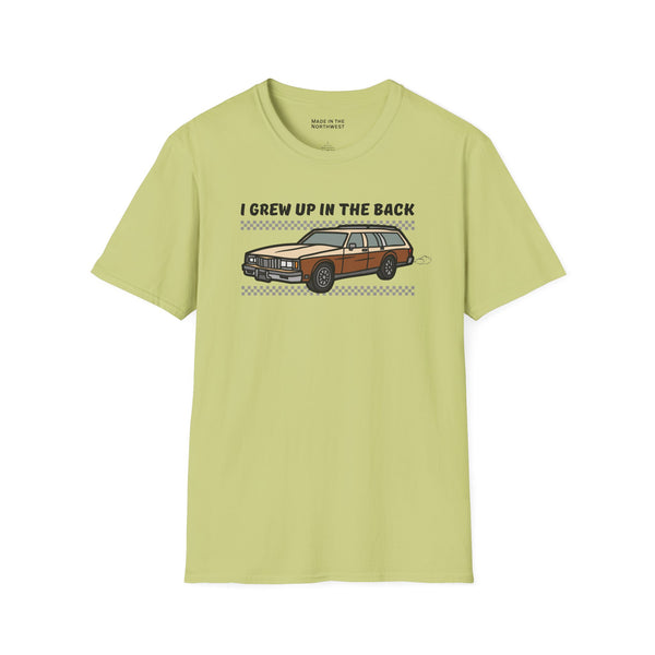 I Grew Up in the Back Wagon Softstyle T-Shirt