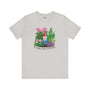 Be Yourself Gnome Matter What Premium Soft Tee featuring a charming gnome surrounded by colorful flowers.