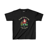 Kids' black t-shirt with colorful gnome and 