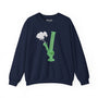 Toke It Easy cozy sweatshirt featuring a green bong graphic and marijuana leaf, capturing PNW cannabis culture.