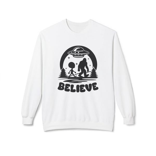 Believe in Aliens and Bigfoot Softstyle Midweight Sweatshirt
