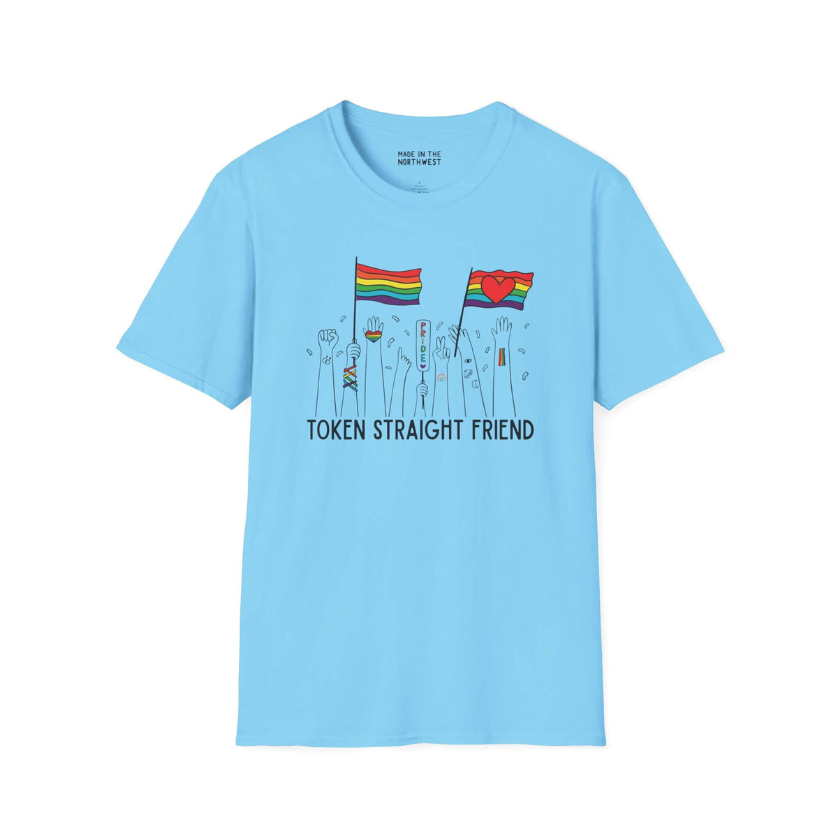 Token Straight Friend Pride Support Softstyle T-Shirt