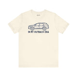 In My Outback Era premium soft tee featuring Subaru Outback design, perfect for car lovers and PNW enthusiasts.