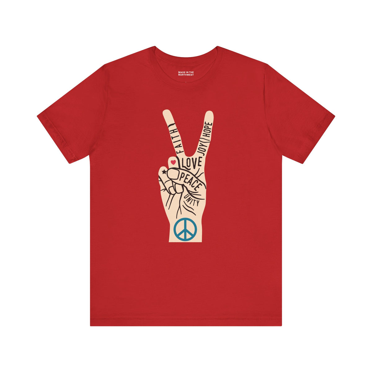 Power in Peace Hand Premium Soft Tee