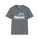 Kickin’ It in the 360 Vancouver T Shirt featuring a Converse hi top and Vancouver Washington graphic.