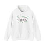 Cozy white hoodie featuring 