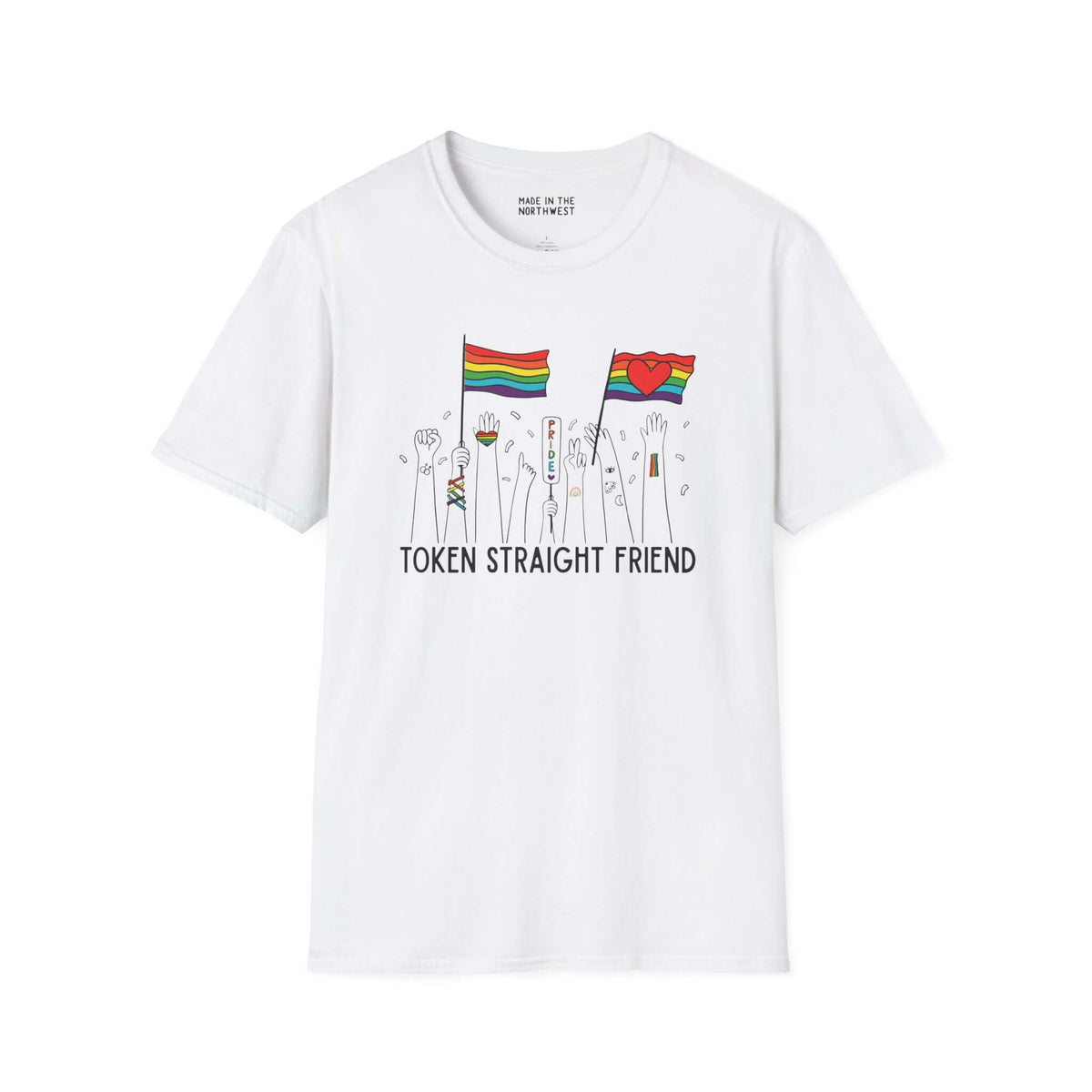 Token Straight Friend Pride Support Softstyle T-Shirt