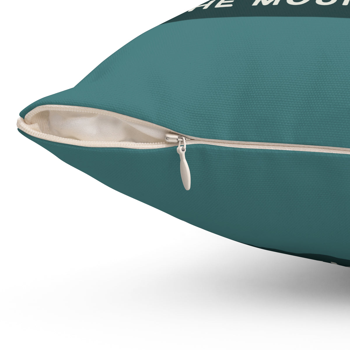 Home is Where the Mountains Are Square Accent Pillow