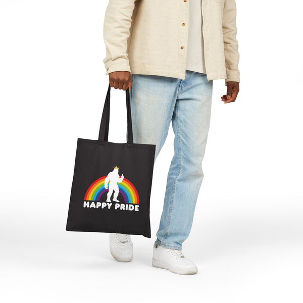 Bigfoot's Pride Parade Cotton Canvas Tote Bag