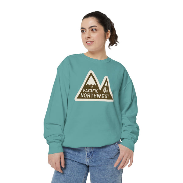 Pacific Northwest Heights Mountain Garment Dyed Relaxed Sweatshirt