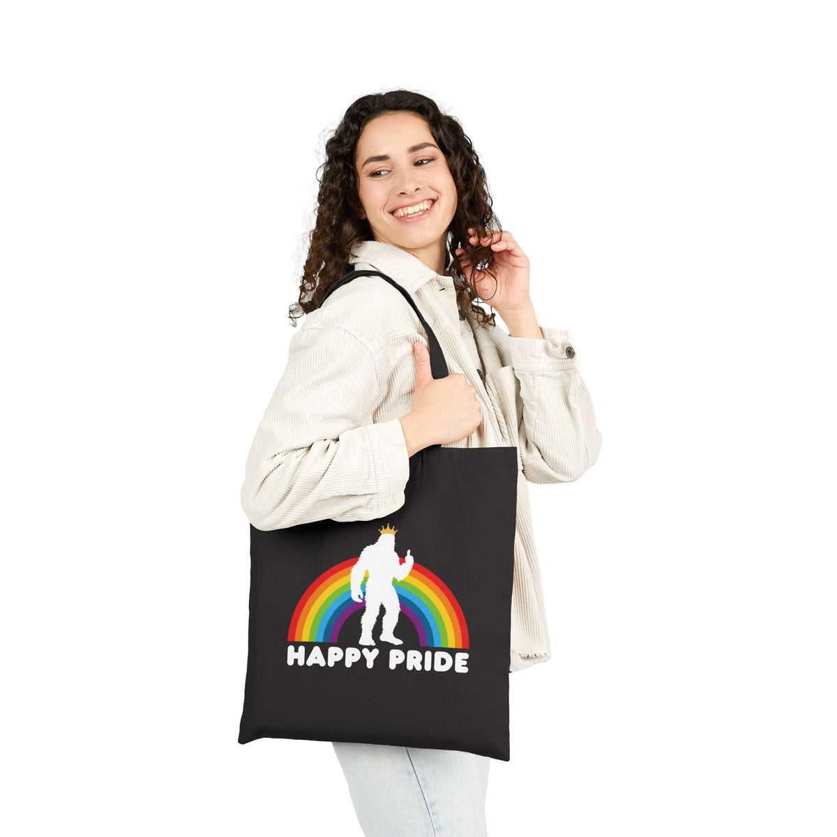 Bigfoot's Pride Parade Cotton Canvas Tote Bag