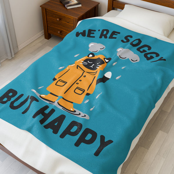We're Soggy But Happy in the PNW Lightweight Cozy Blanket