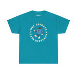 Teal athletic tee with 