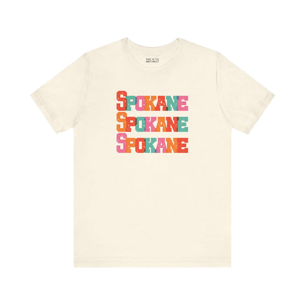Bold and Bright Spokane Trio Premium Soft Tee