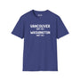 Vancouver Washington (Not DC) Softstyle T-Shirt for proud locals in blue color.