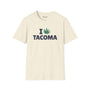 I Marijuana Tacoma T Shirt featuring a graphic design with a marijuana leaf and bold text.