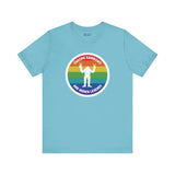 Chasing Rainbows Sasquatch Soft Tee Celebrate your roots with a splash of color and a touch of mystery in our 