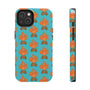 Fireside Vibes tough phone case featuring a cozy campfire design in vibrant colors, perfect for adventure lovers.