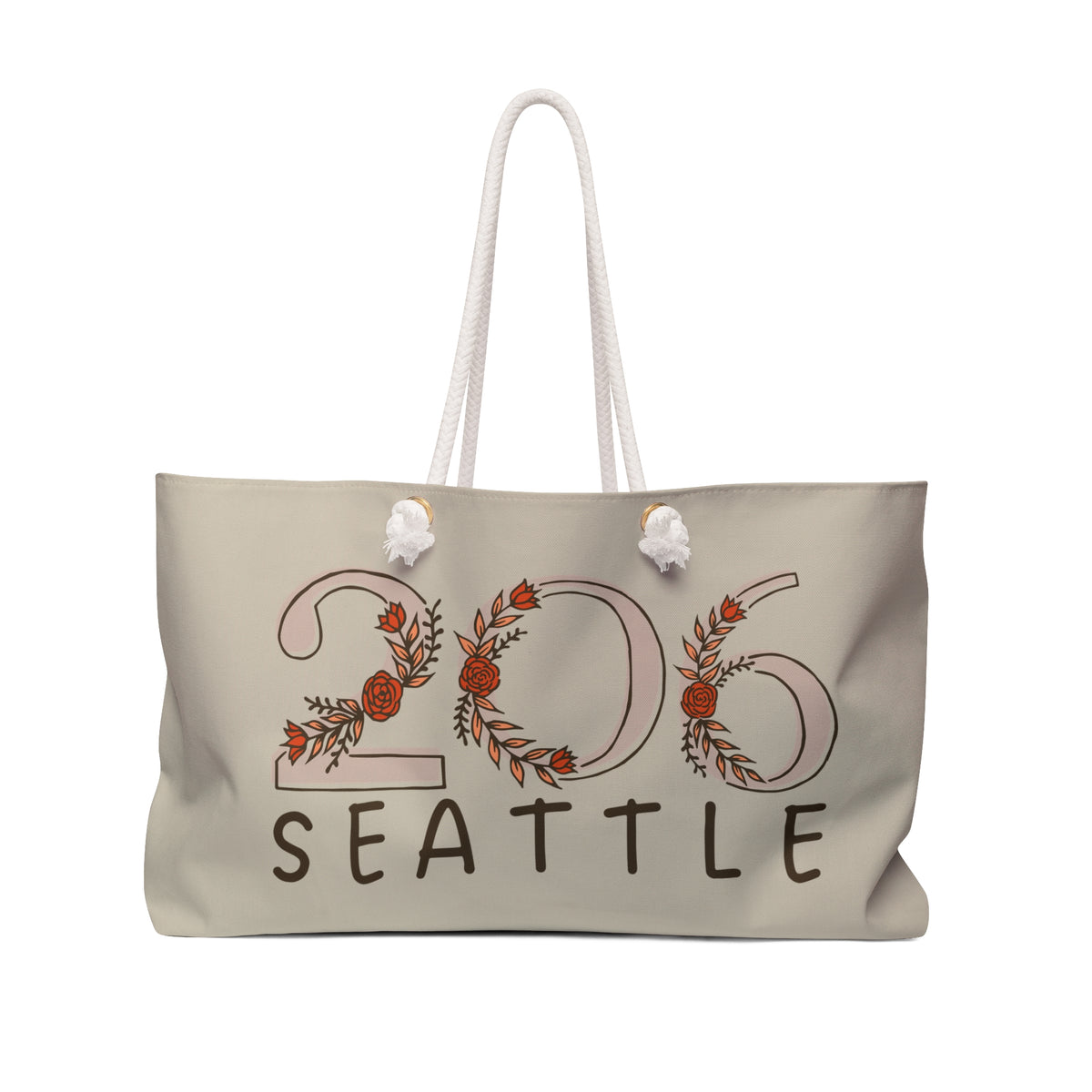 206 Florals Seattle PNW Weekender Bag