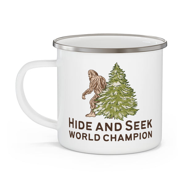 Hide and Seek World Champion Bigfoot Camping Mug