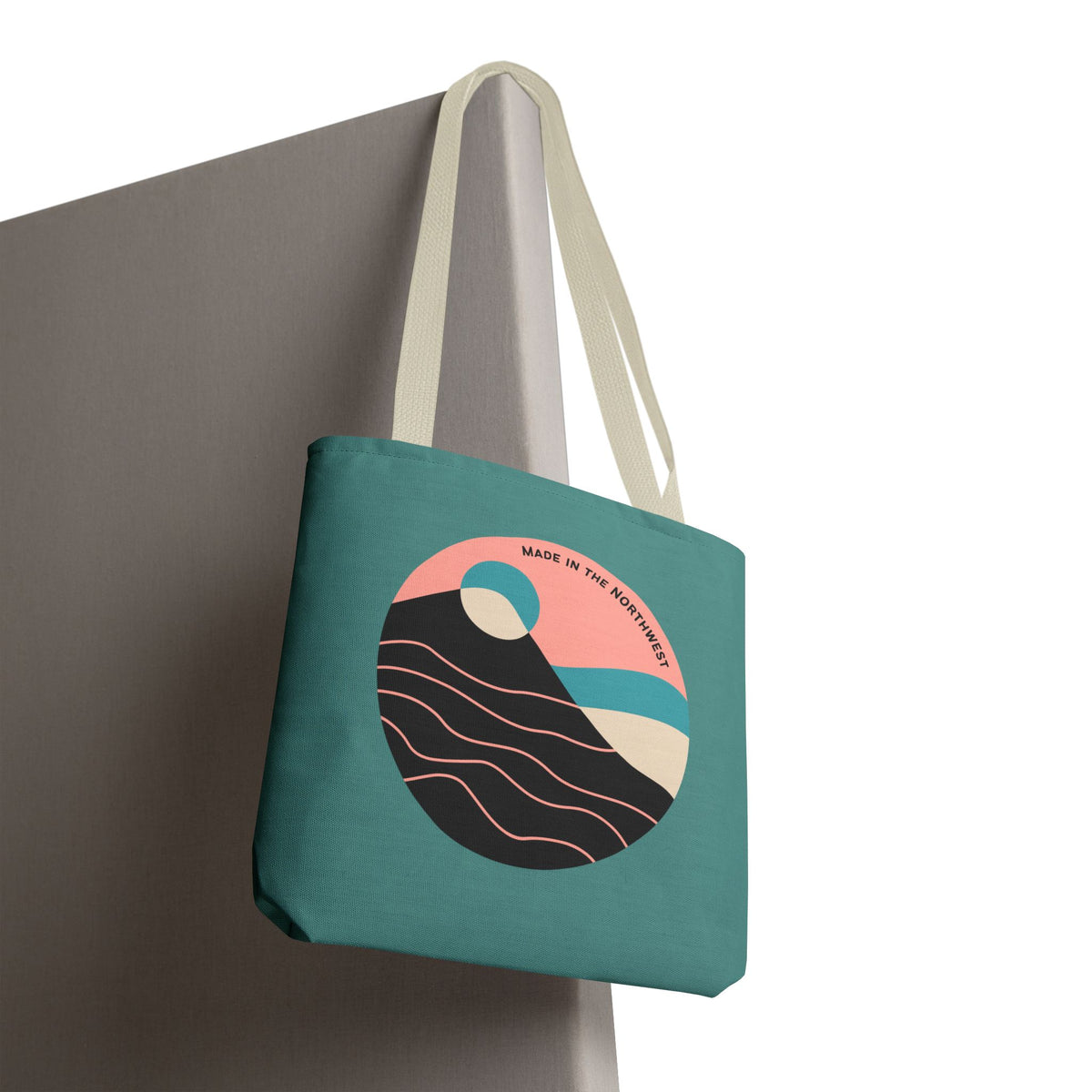 Pacific Peaks Modern Circle Durable Everyday Tote