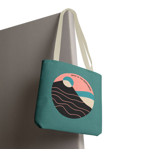 Pacific Peaks Modern Circle Durable Everyday Tote