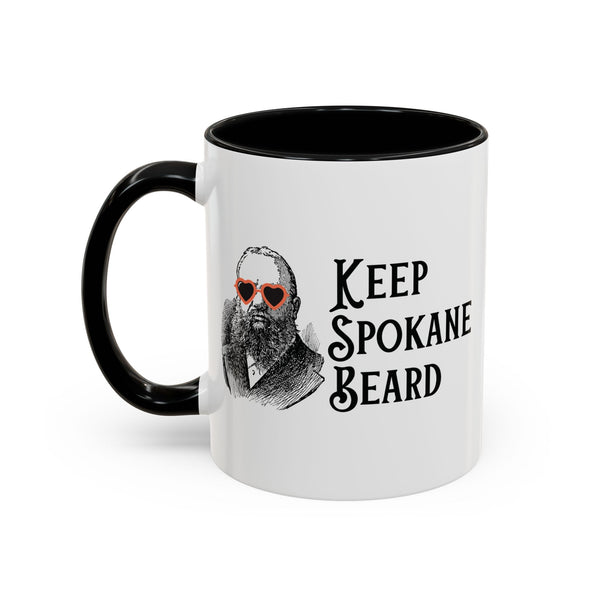 Keep Spokane Beard Ceramic Coffee Mug