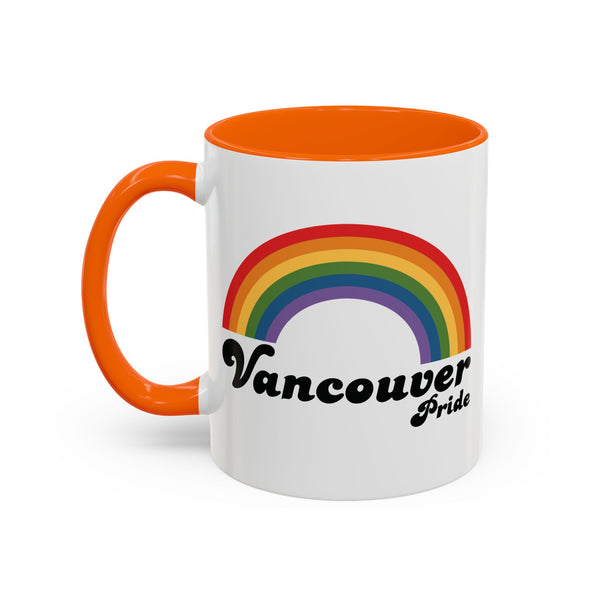 Retro Rainbow Vancouver Pride Ceramic Coffee Mug