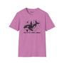 Pink Orca Is My Spirit Animal Softstyle T-Shirt featuring a playful orca graphic and bold text design.