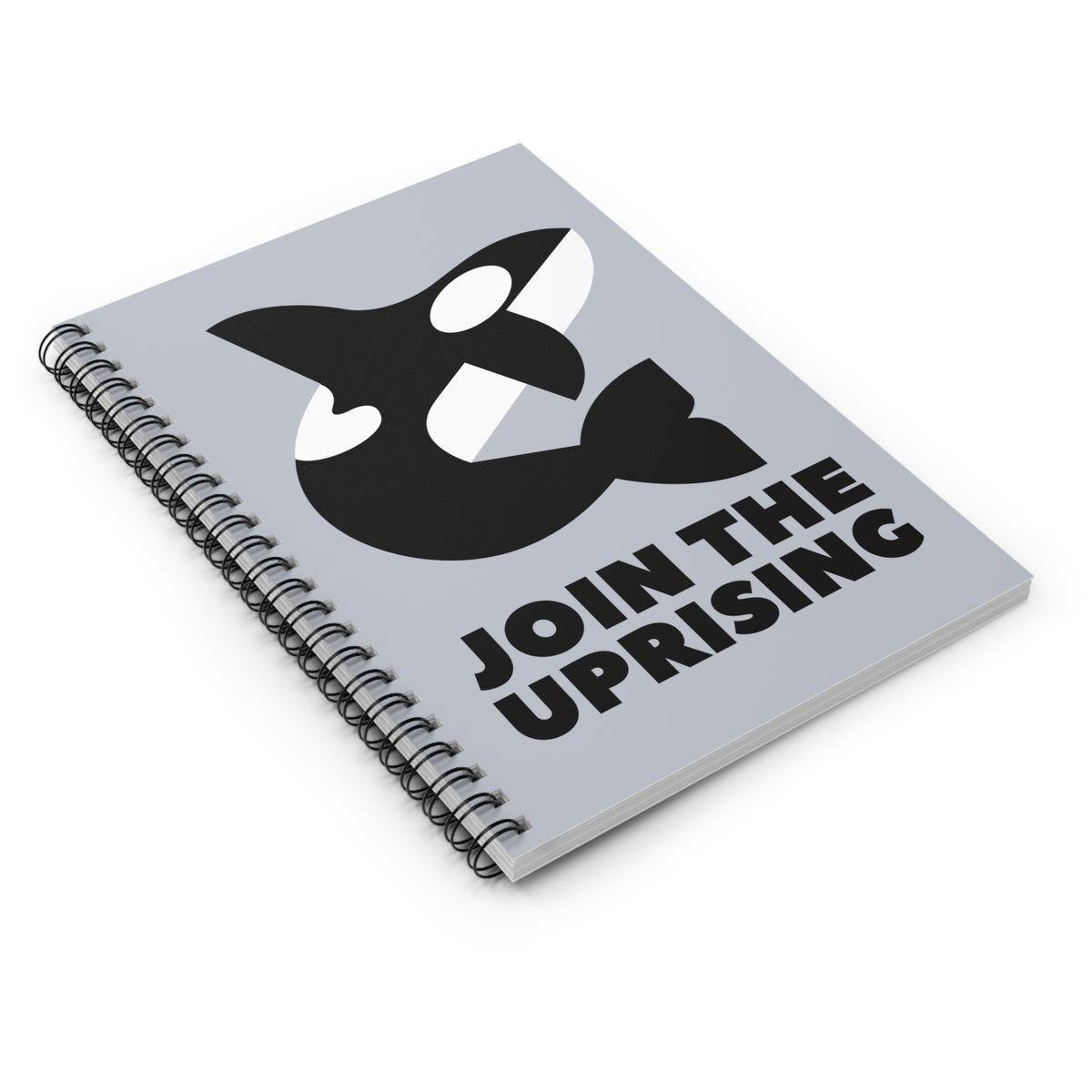 Join the Uprising Orca Spiral Notebook
