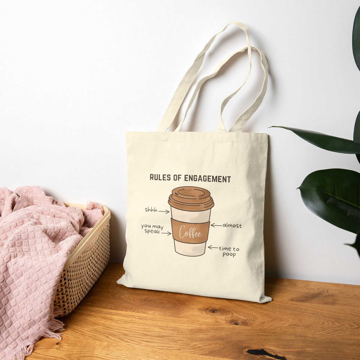 Rules of Engagement: Coffee Edition Cotton Canvas Tote Bag