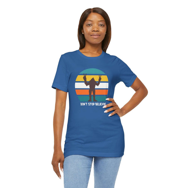 Don't Stop Believin' Bigfoot Premium Soft Tee