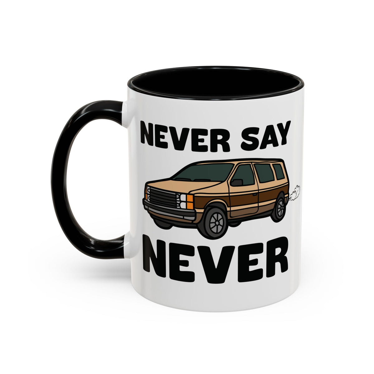 Never Say Never Vintage Van Ceramic Coffee Mug