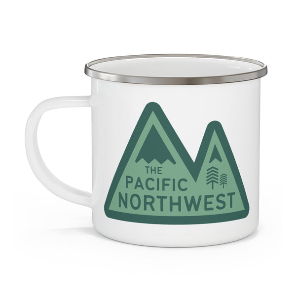 Pacific Northwest Heights Mountain Camping Mug