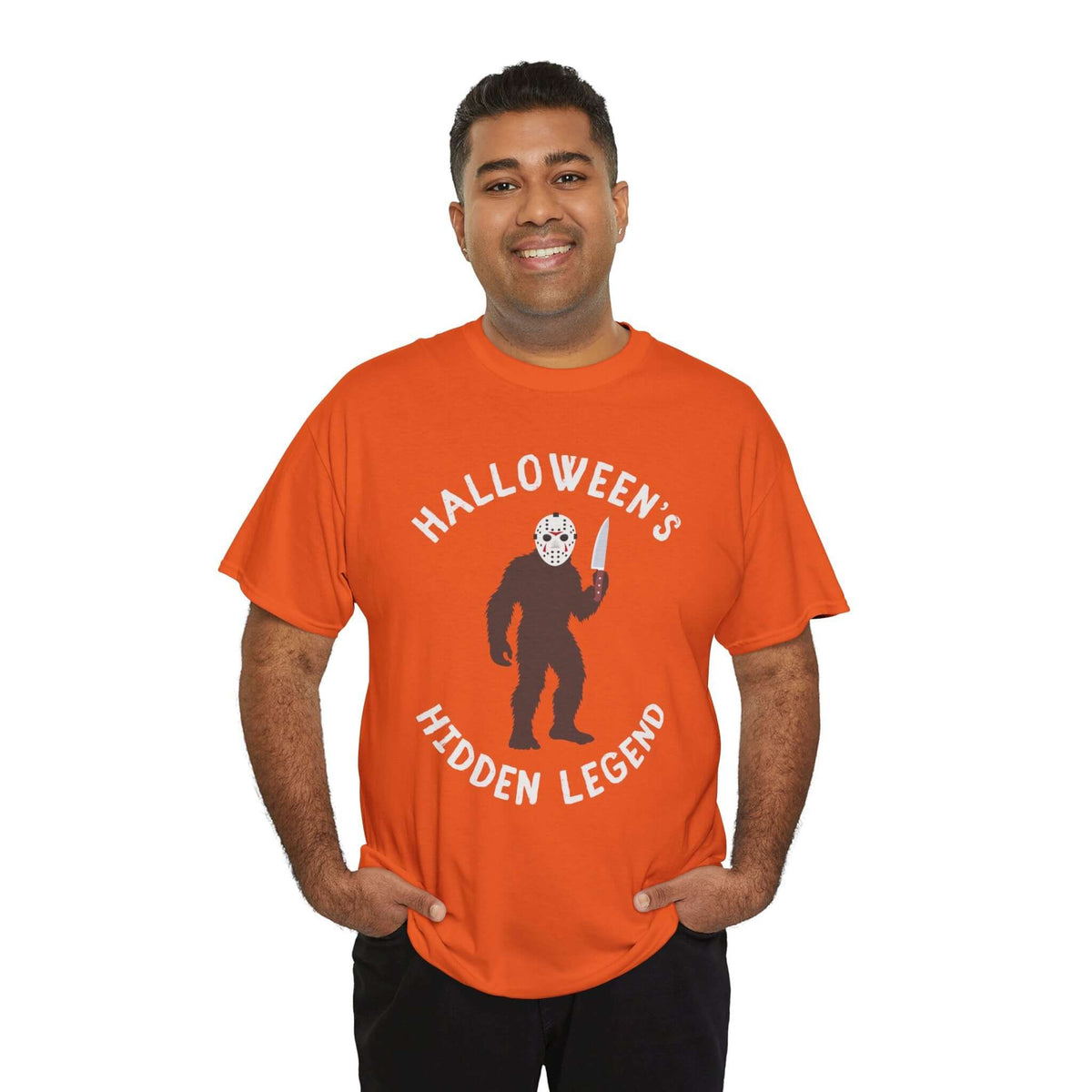 Halloween's Hidden Legend Bigfoot Athletic T-Shirt