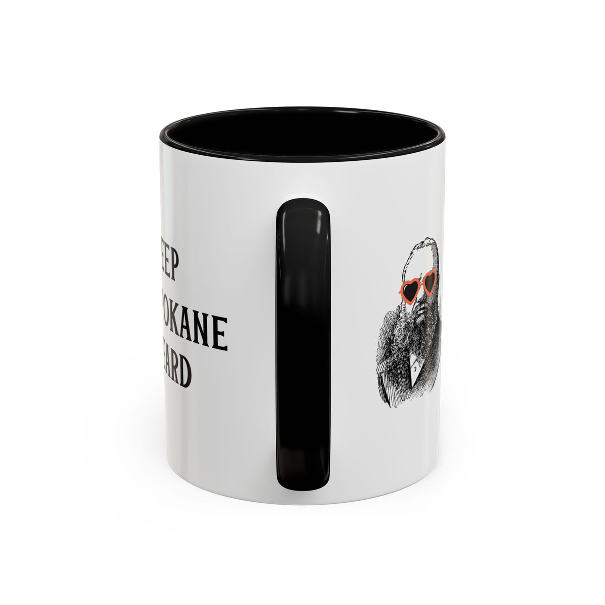 Keep Spokane Beard Ceramic Coffee Mug