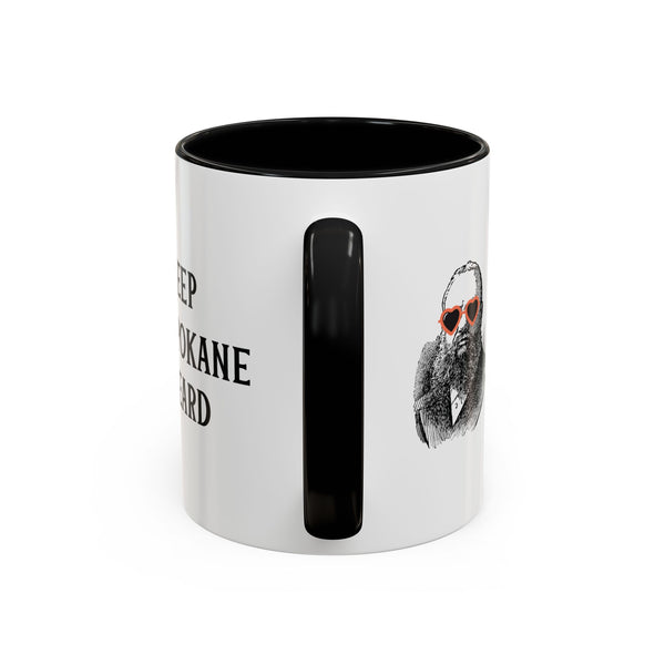 Keep Spokane Beard Ceramic Coffee Mug