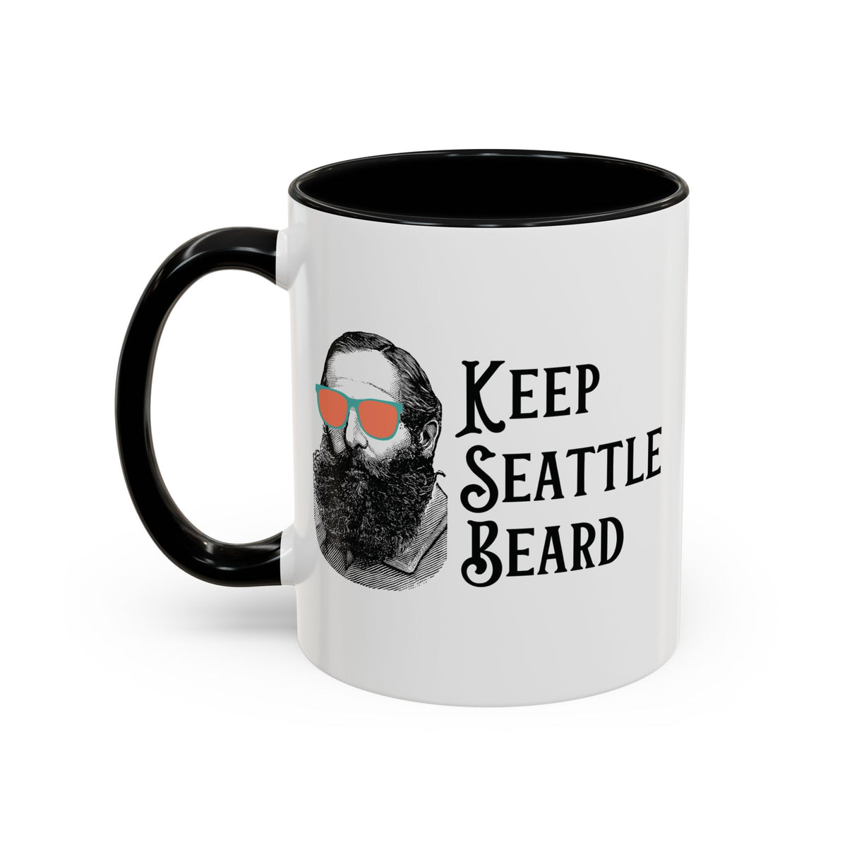 Keep Seattle Beard Ceramic Coffee Mug