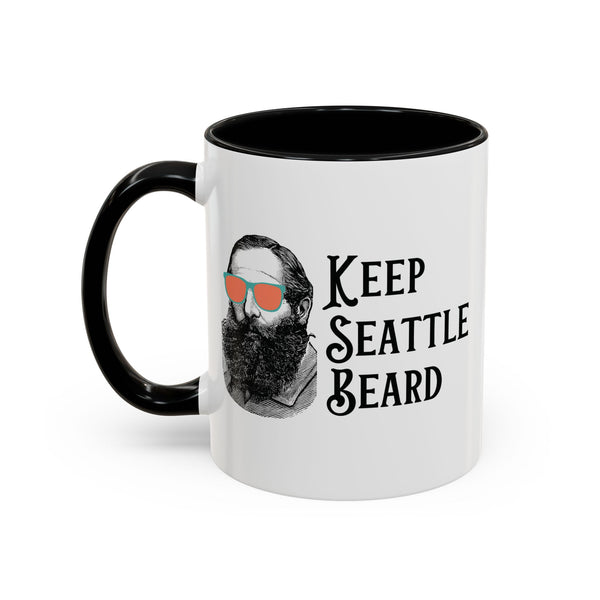 Keep Seattle Beard Ceramic Coffee Mug