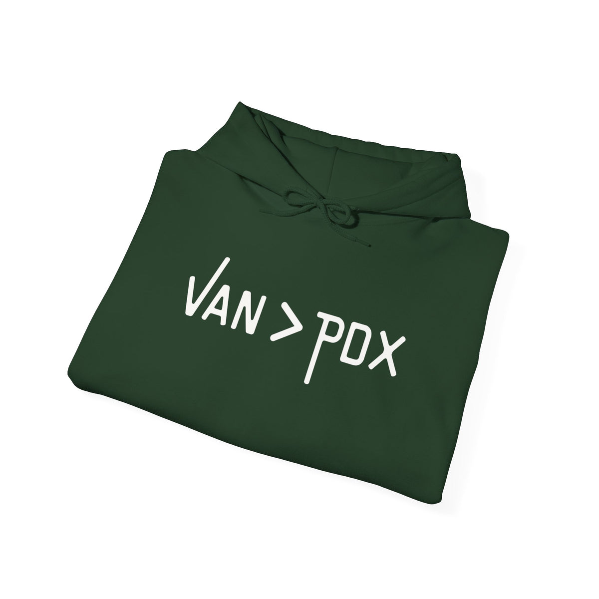 Cozy Vancouver over Portland hoodie with VAN > PDX graphic, perfect for outdoor enthusiasts.