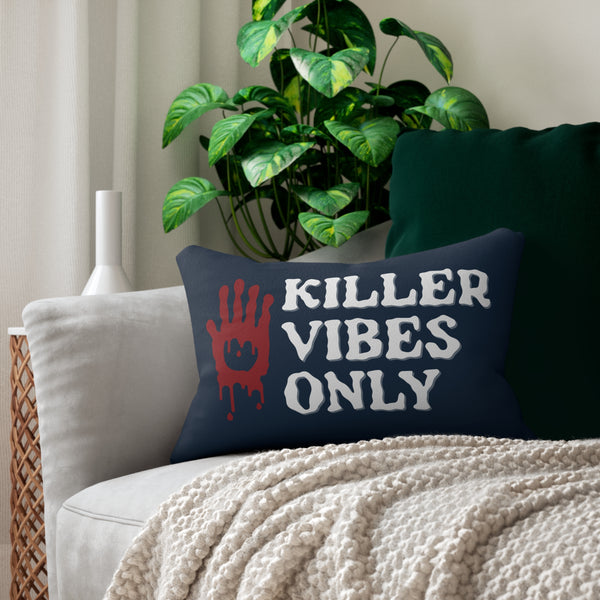 Killer Vibes Only True Crime Lumbar Accent Pillow