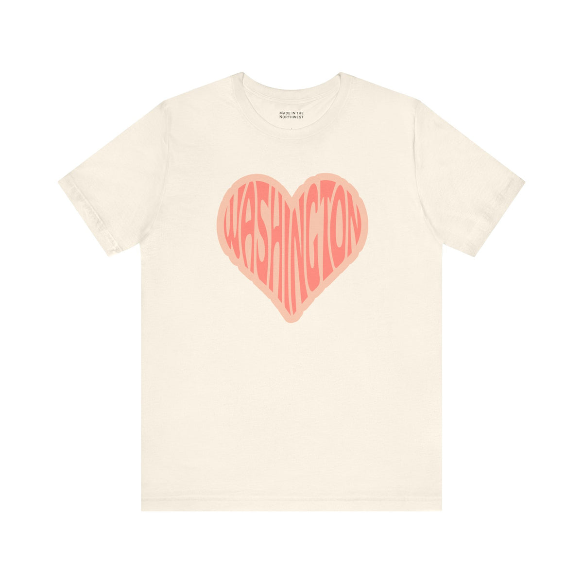 Washington State of Mind Heart Premium Soft Tee