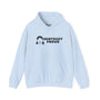 Light blue Vantucky Proud hoodie featuring Rusty McCoy design, showcasing cozy style and local pride.
