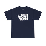 From the 253 Washington State Athletic Tee featuring Tacoma star design on navy background.