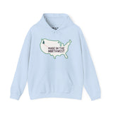 Evergreen is Where It's At Hoodie Show your love for the Pacific Northwest with our exclusive 