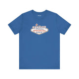 Welcome to Spokavegas Washington Sign Premium Tee in blue color with fun logo design.