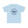 Light blue athletic tee featuring 'Visit the Home of Hidden Legends' design with mountain and Sasquatch illustration.